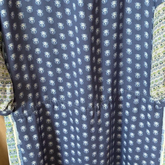 Blue Patterned Boho Dress Gap - Picture 10 of 11